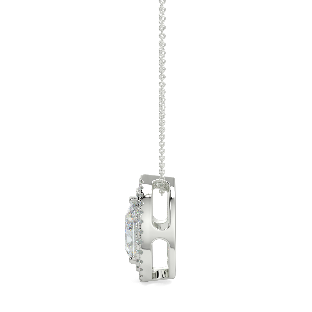 Halo Diamond Pendant