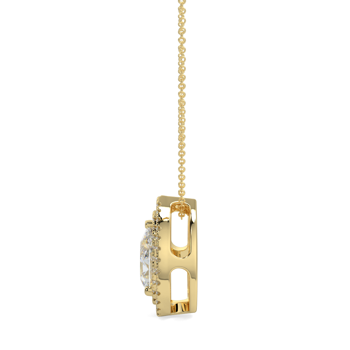 Halo Diamond Pendant