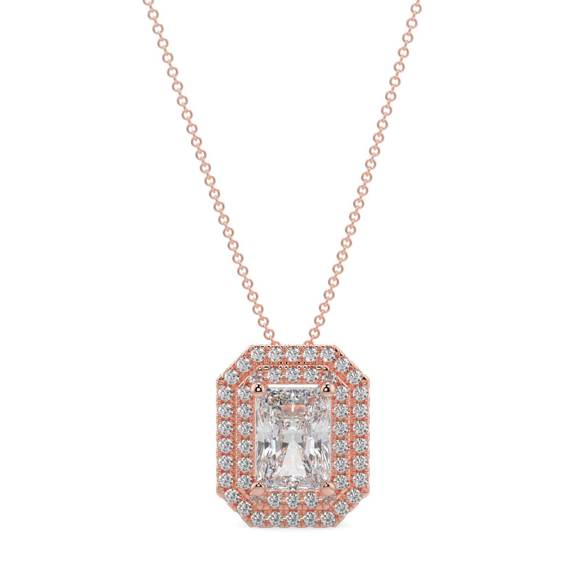 Halo Diamond Pendant