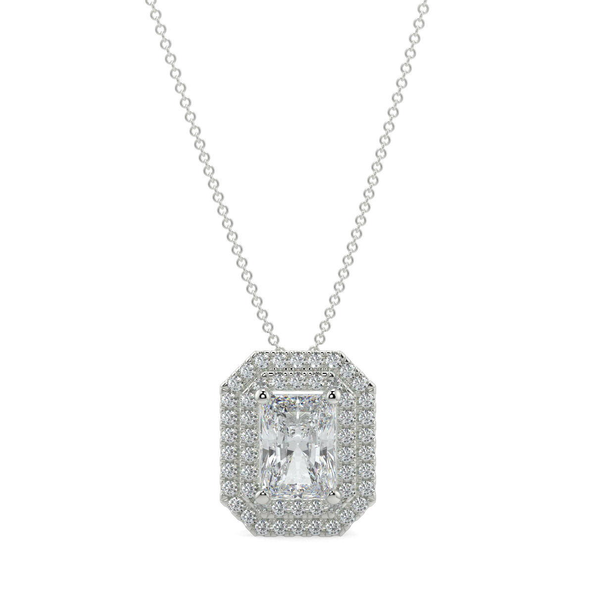 Halo Diamond Pendant