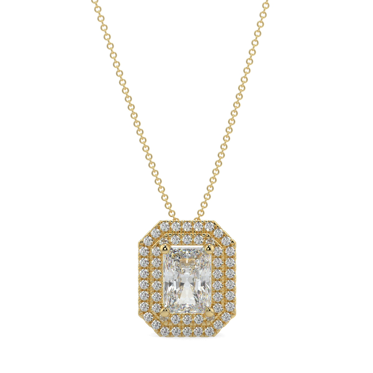 Halo Diamond Pendant