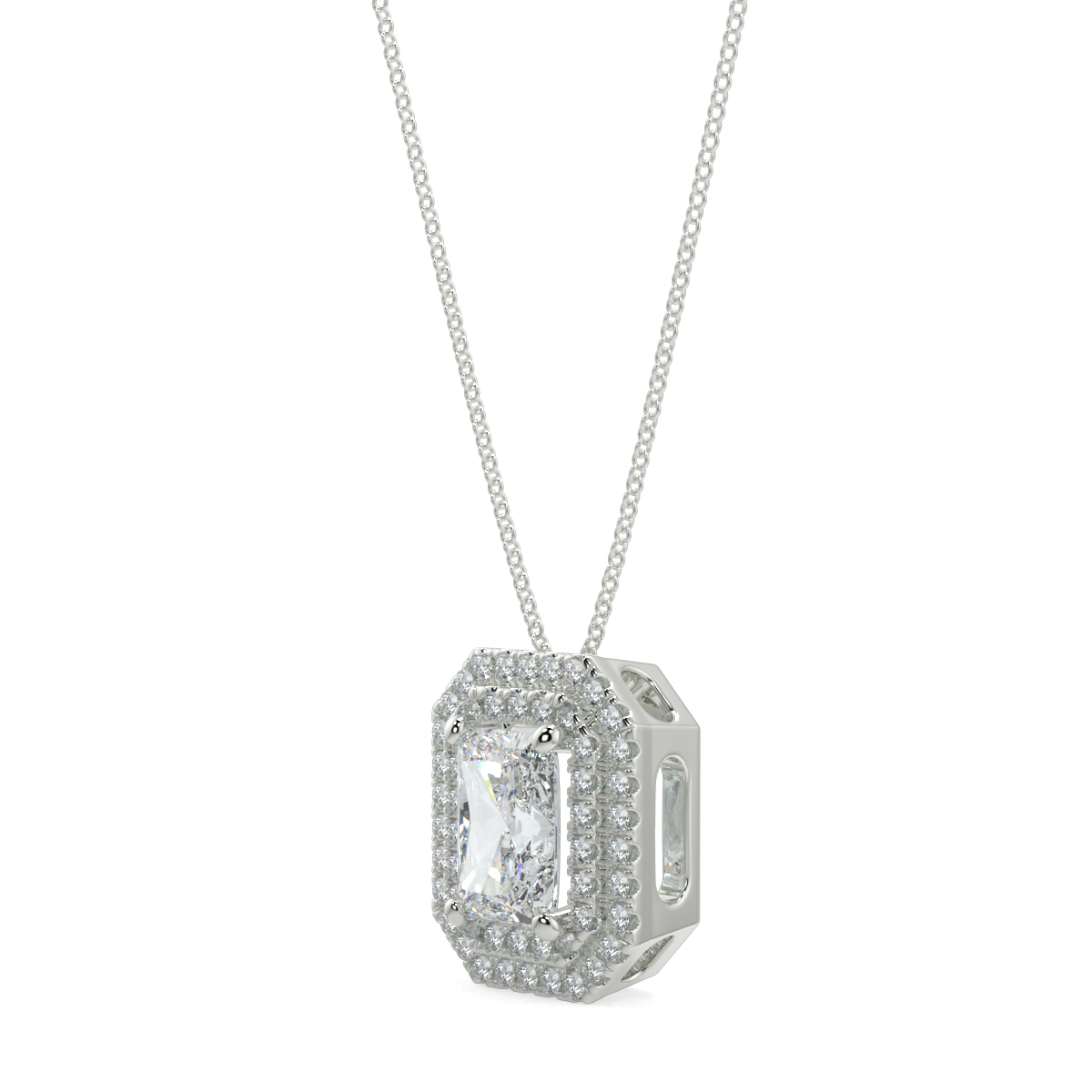Halo Diamond Pendant