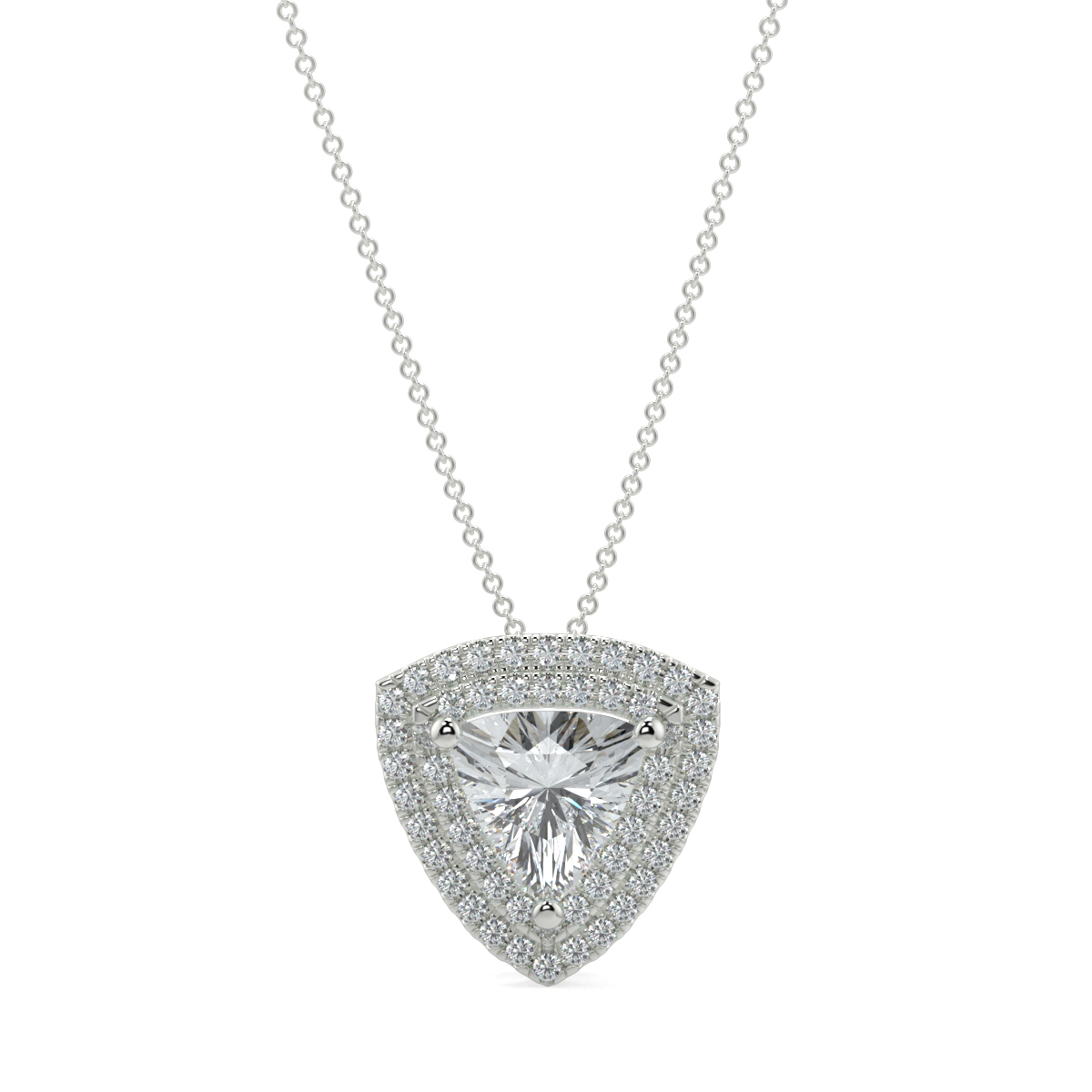 Halo Diamond Pendant