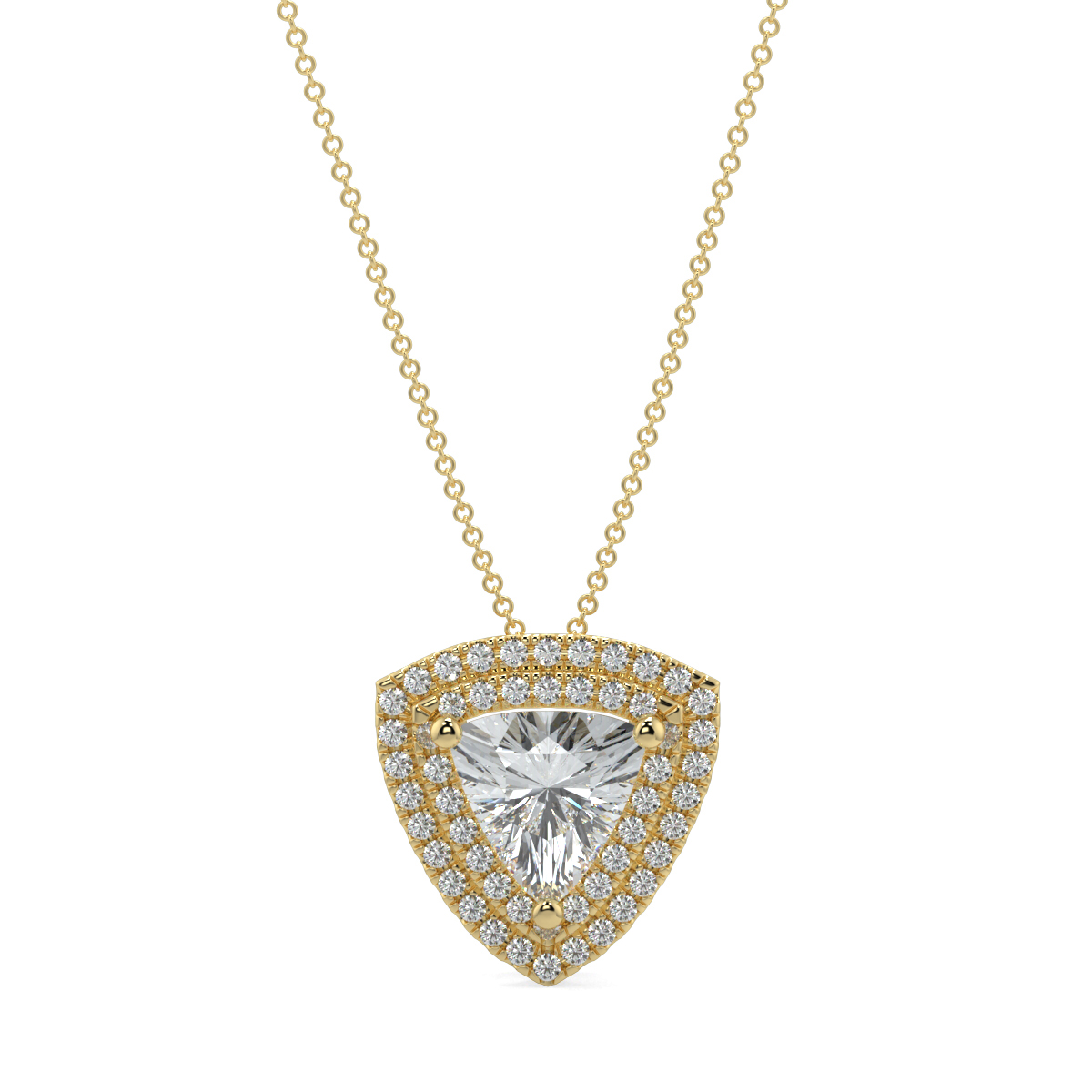 Halo Diamond Pendant