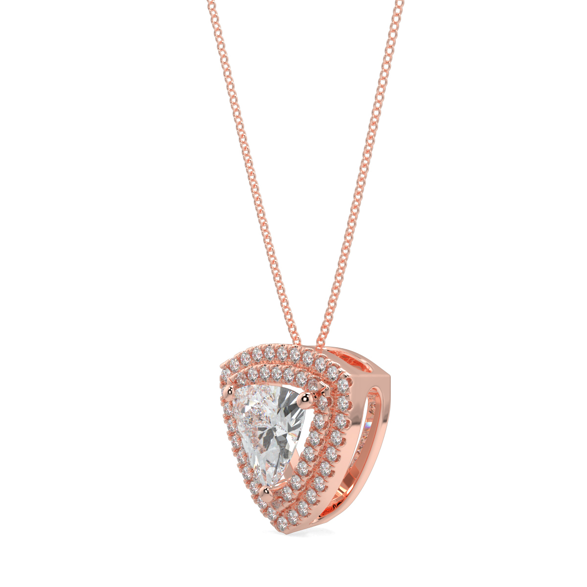Halo Diamond Pendant