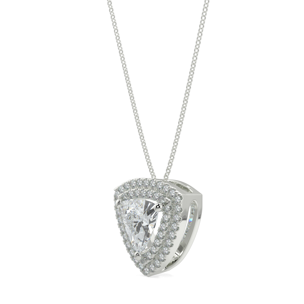 Halo Diamond Pendant