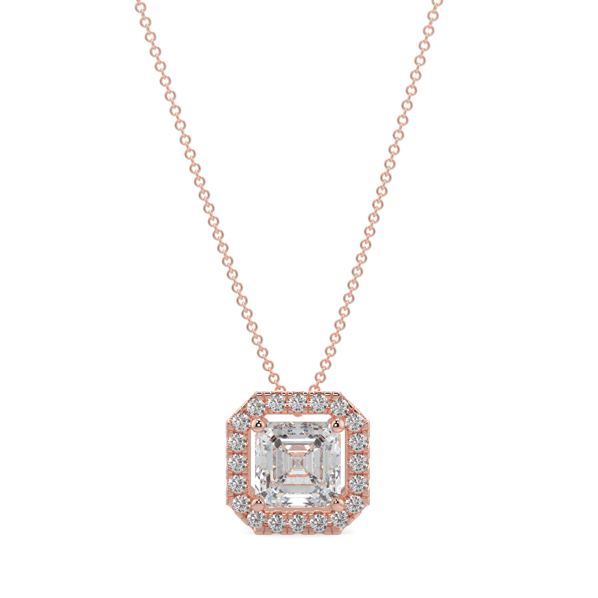 Halo Diamond Pendant