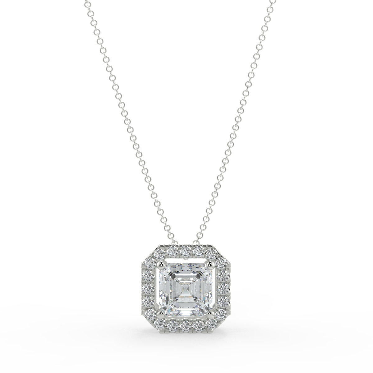Halo Diamond Pendant