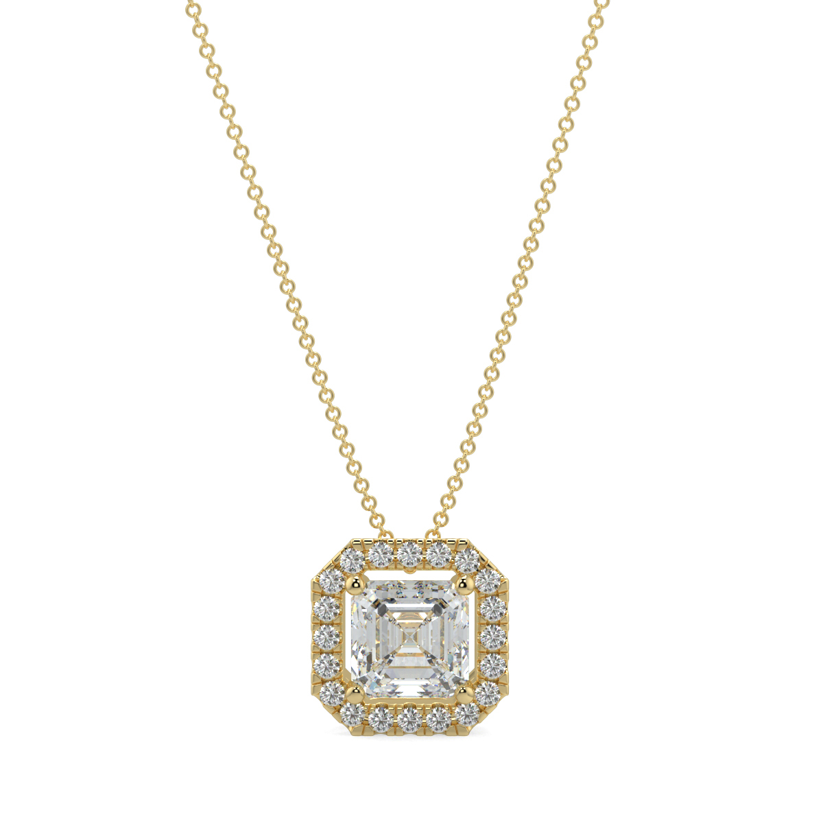Halo Diamond Pendant