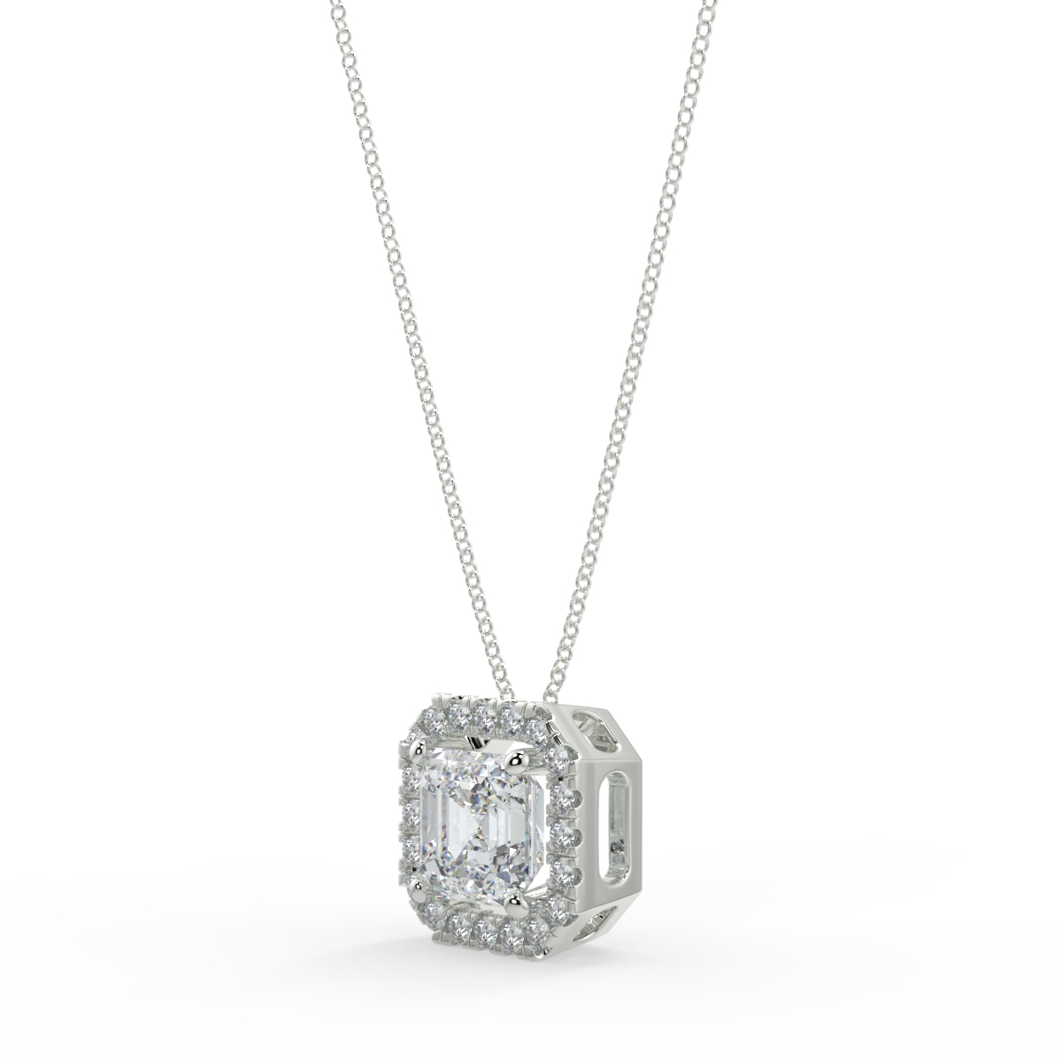 Halo Diamond Pendant
