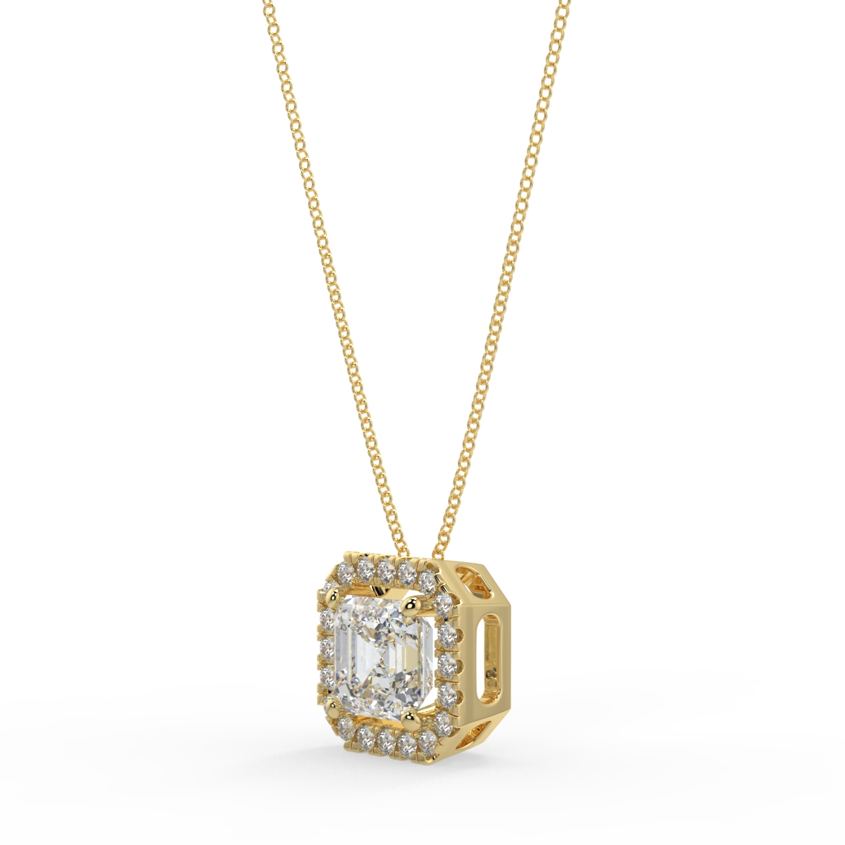 Halo Diamond Pendant