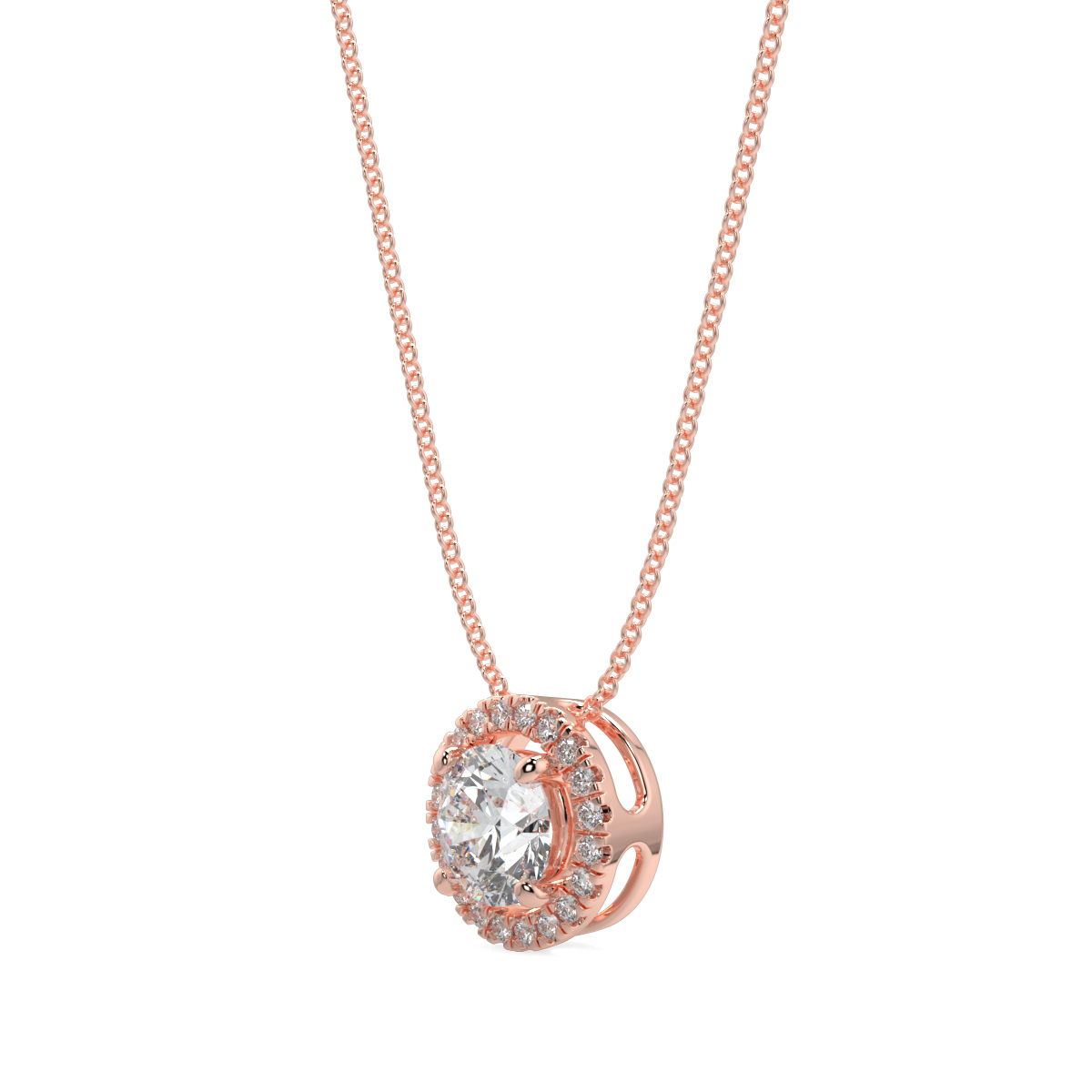 Halo Diamond Pendant