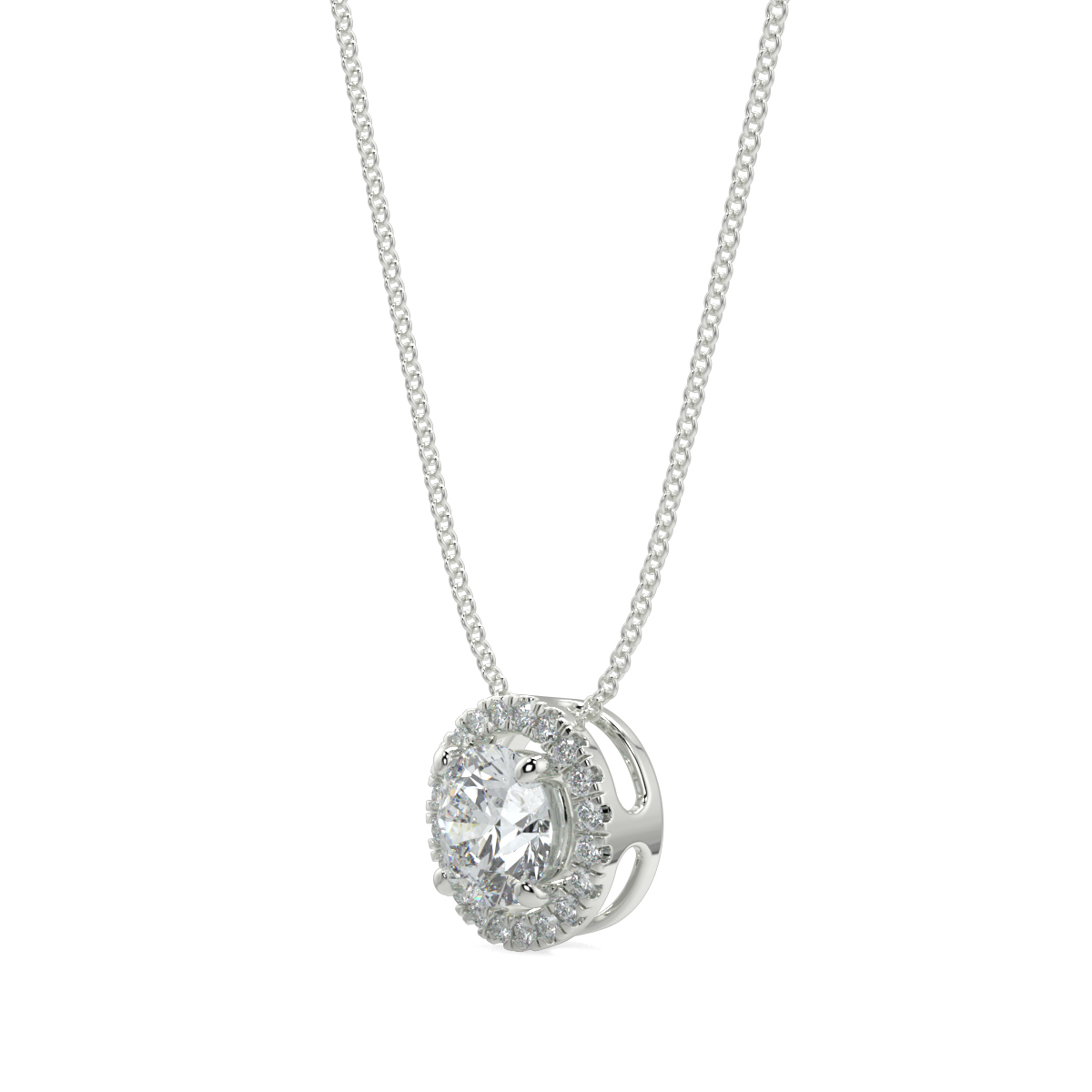 Halo Diamond Pendant