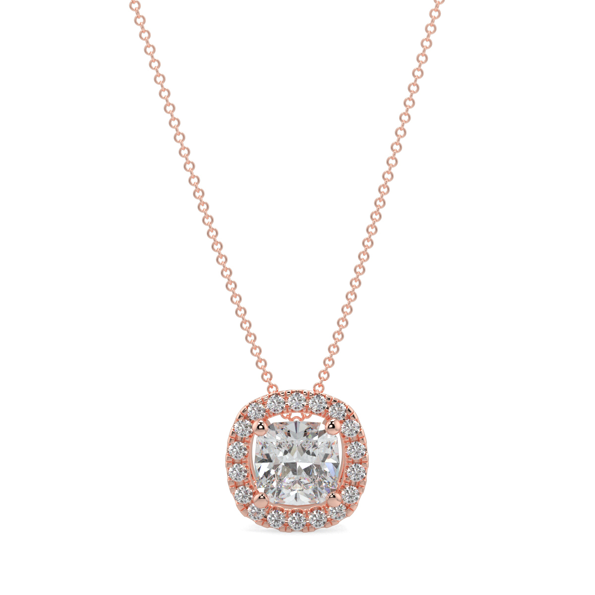 Halo Diamond Pendant