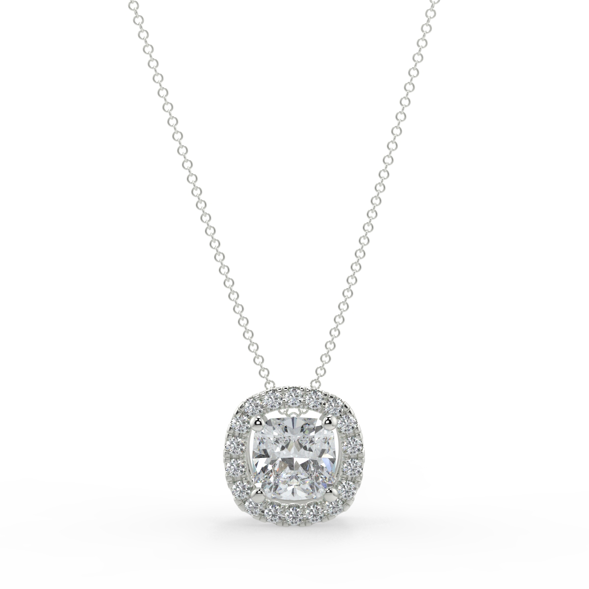 Halo Diamond Pendant