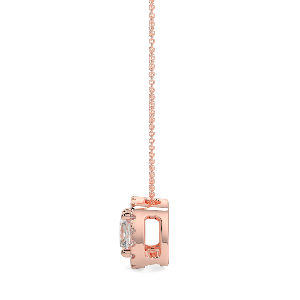 Halo Diamond Pendant
