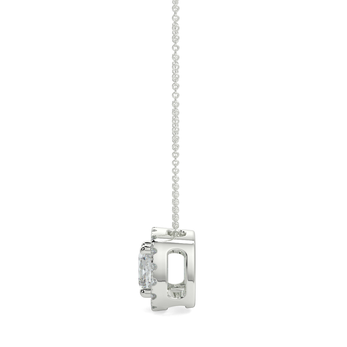 Halo Diamond Pendant