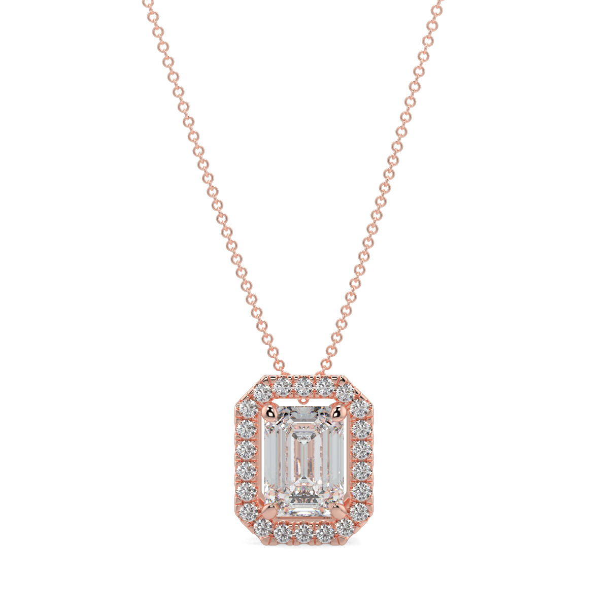 Halo Diamond Pendant