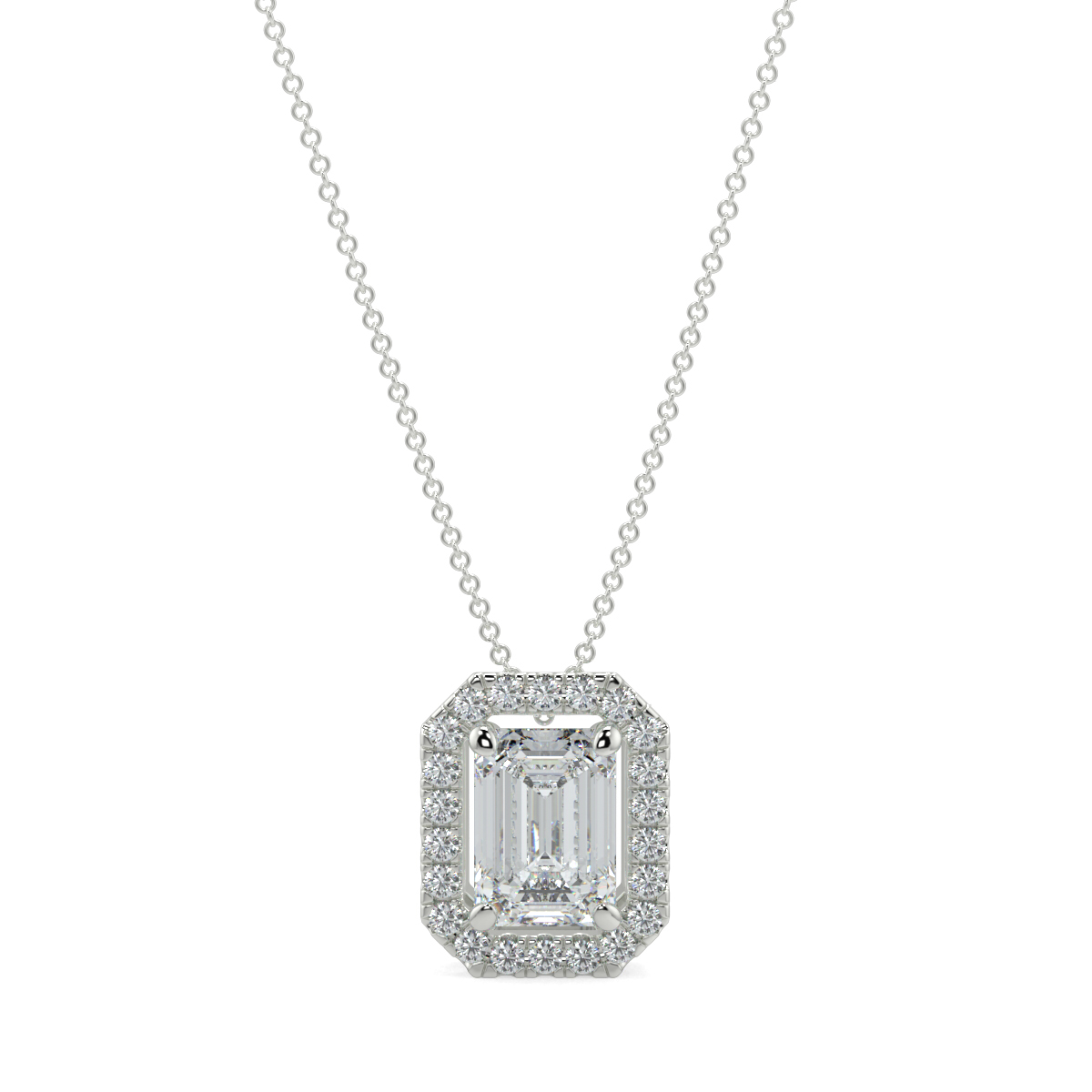 Halo Diamond Pendant