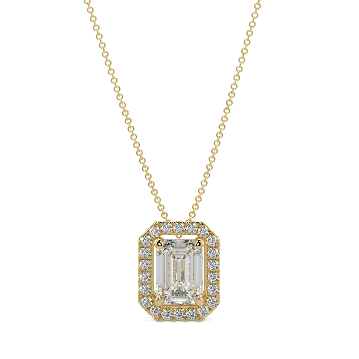 Halo Diamond Pendant