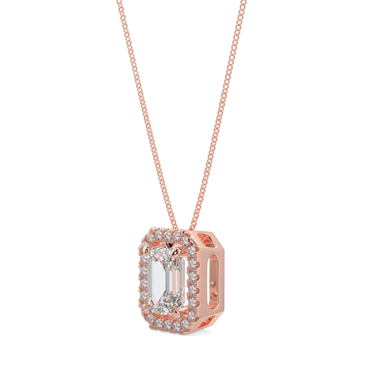 Halo Diamond Pendant