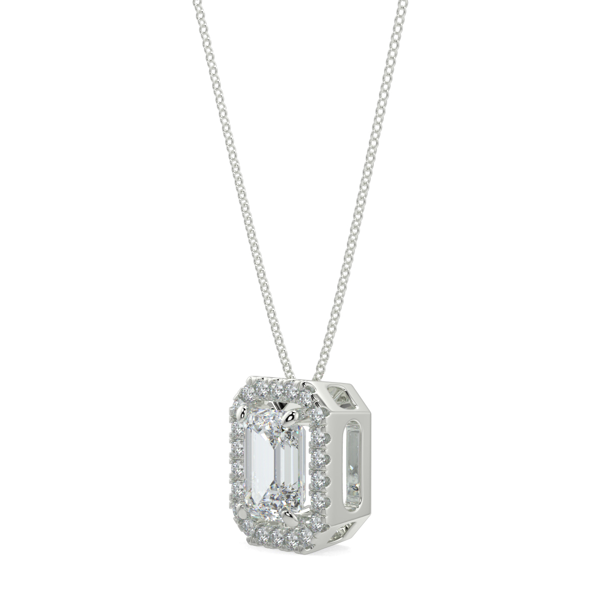 Halo Diamond Pendant