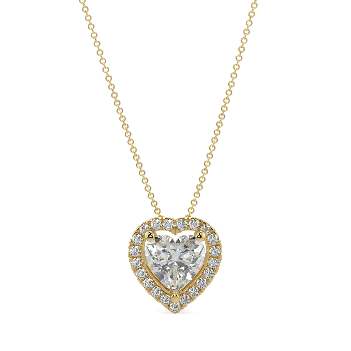 Halo Diamond Pendant