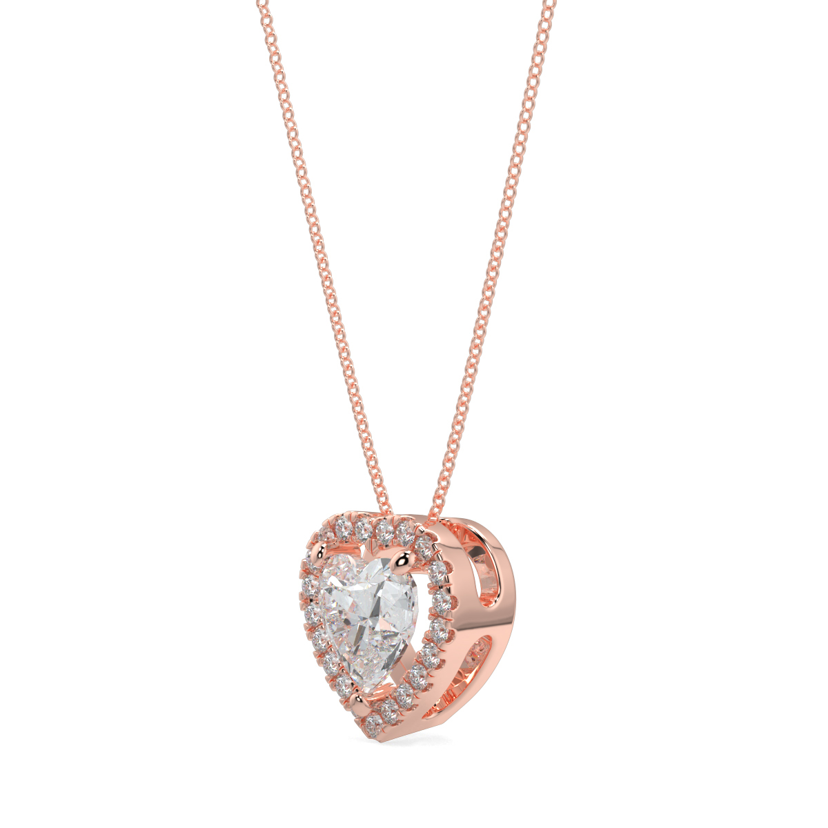 Halo Diamond Pendant