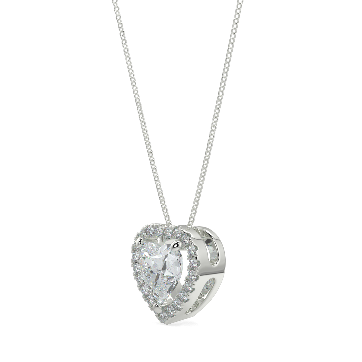 Halo Diamond Pendant