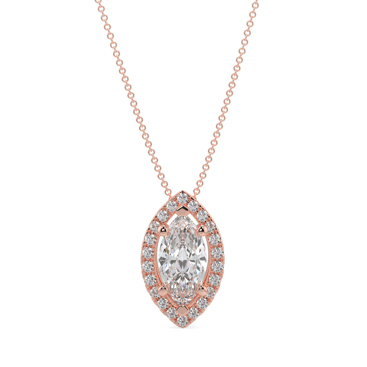 Halo Diamond Pendant