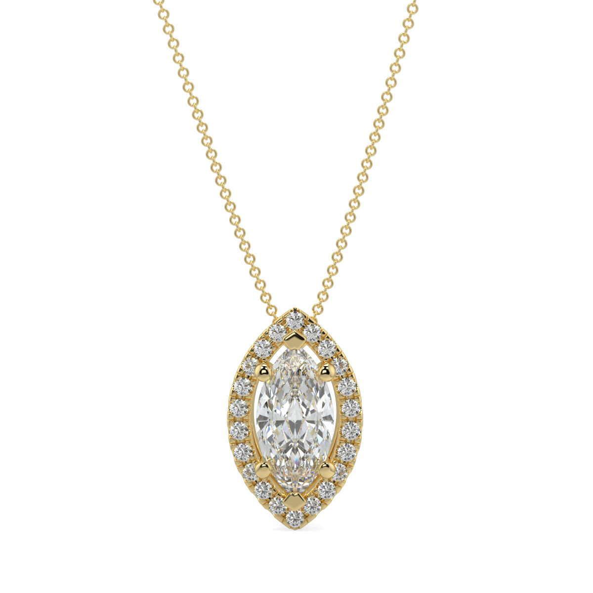 Halo Diamond Pendant