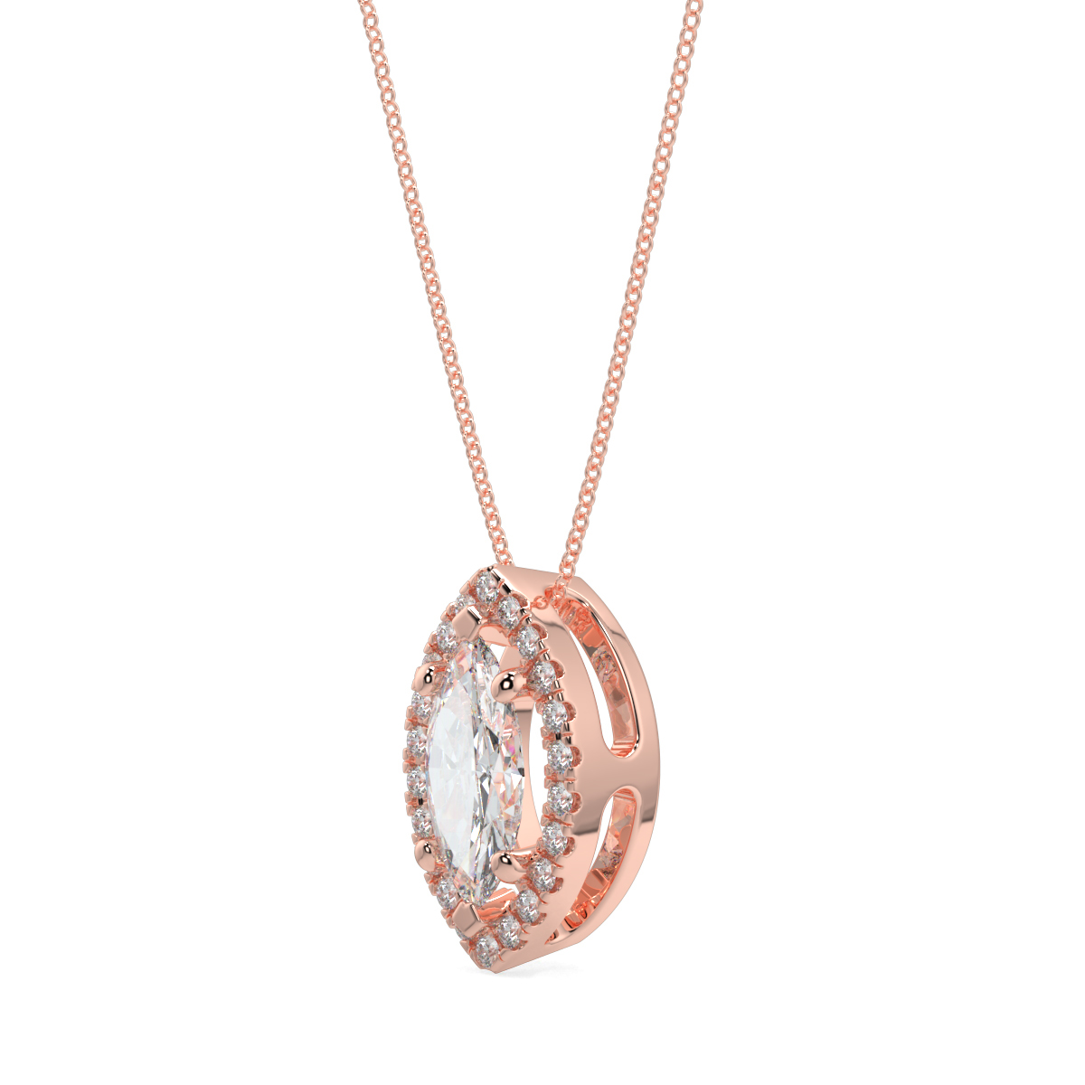 Halo Diamond Pendant