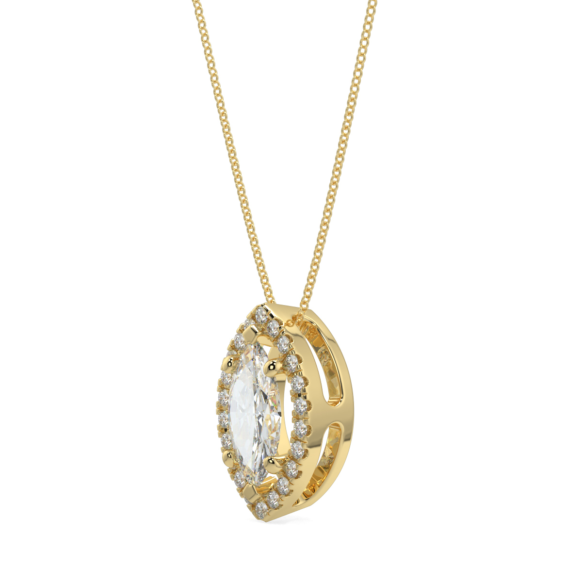 Halo Diamond Pendant