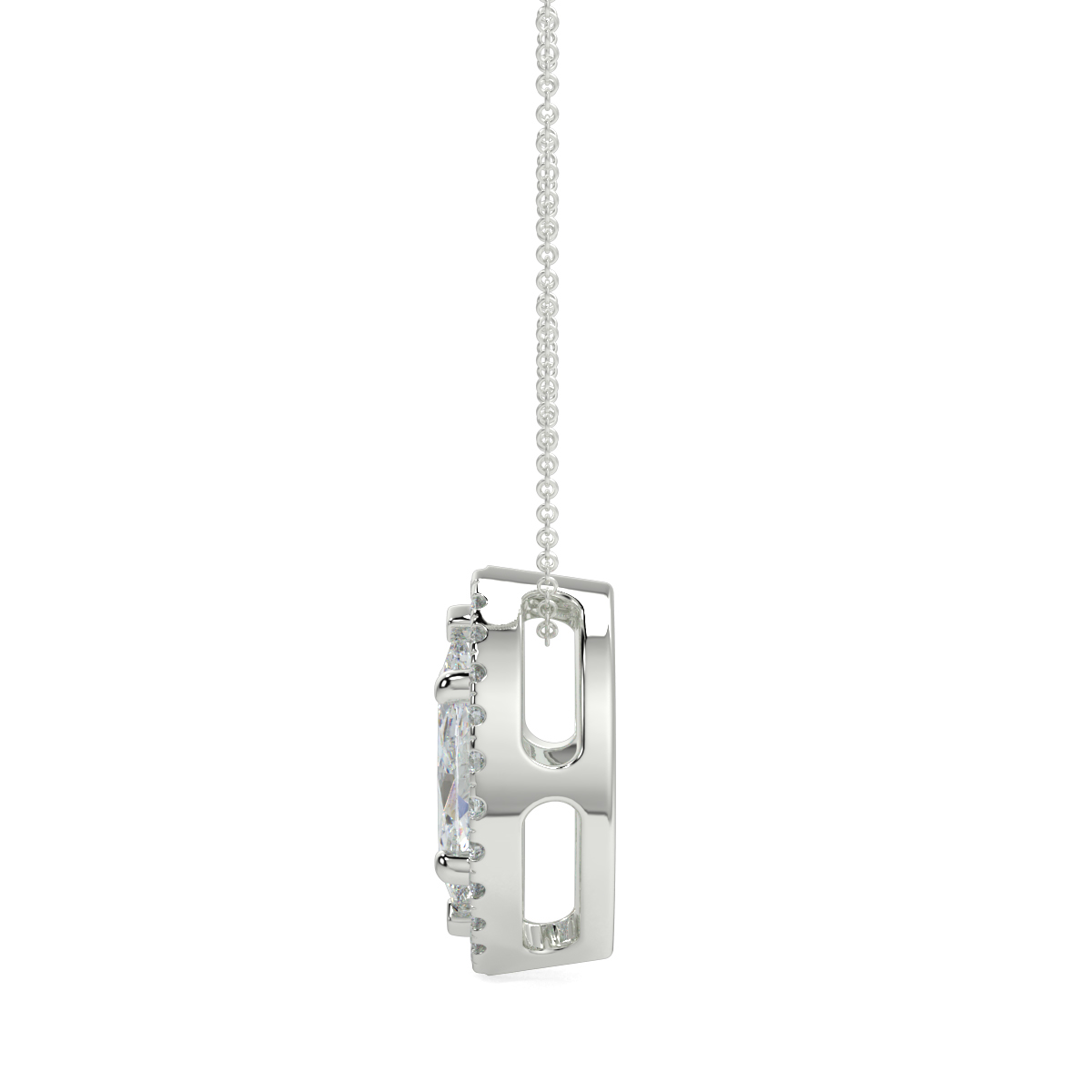 Halo Diamond Pendant