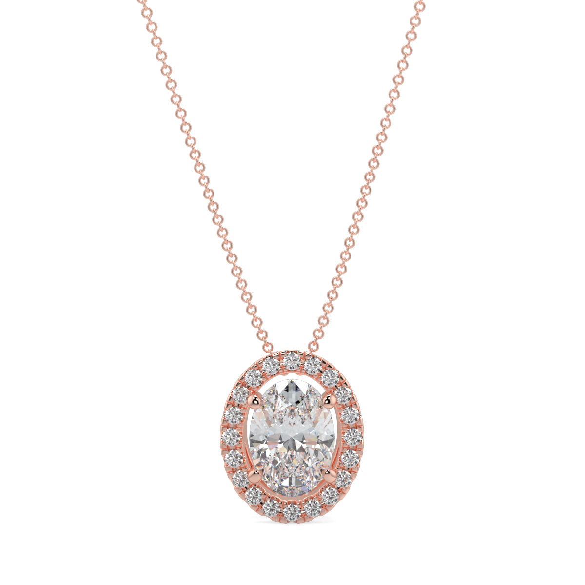 Halo Diamond Pendant