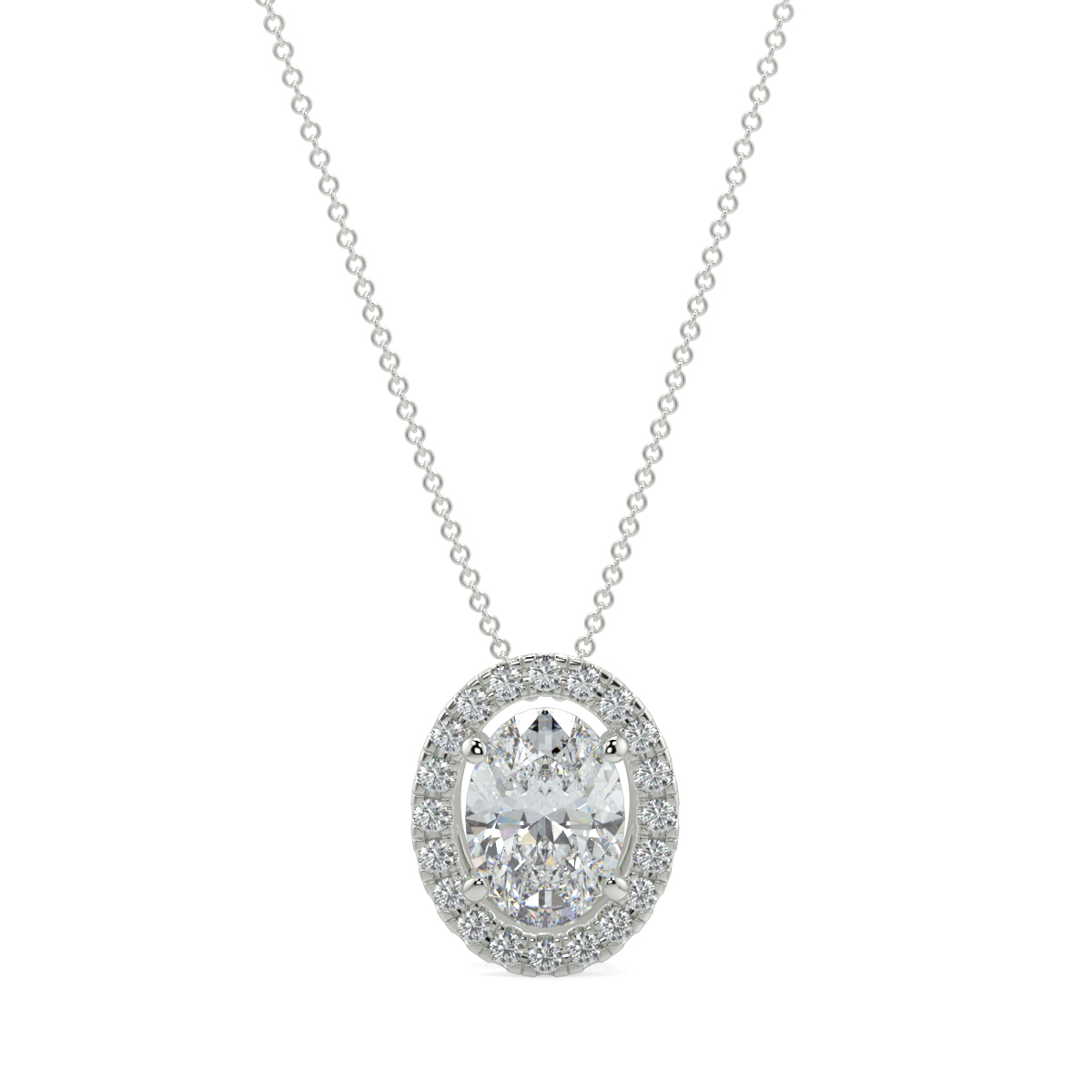 Halo Diamond Pendant