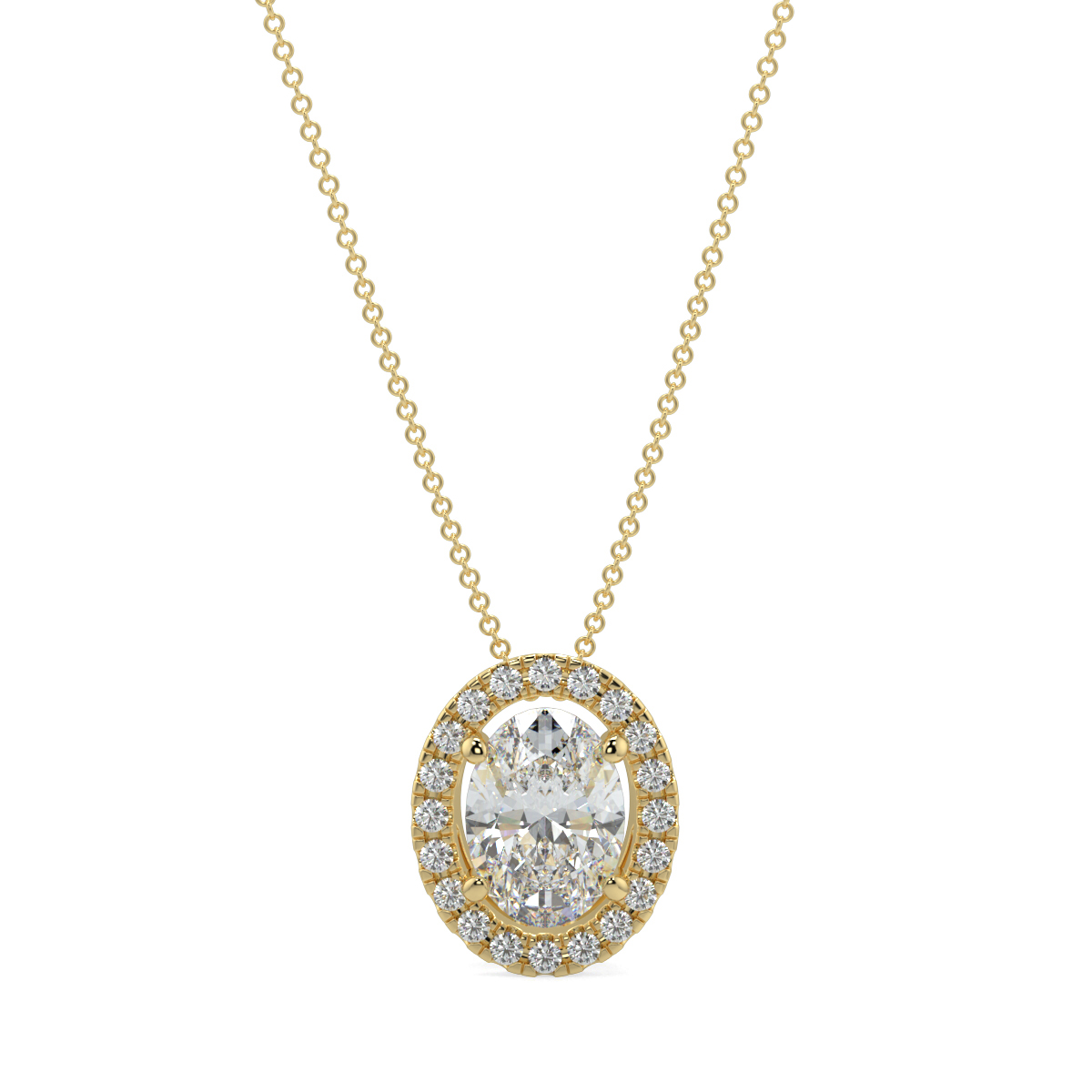 Halo Diamond Pendant