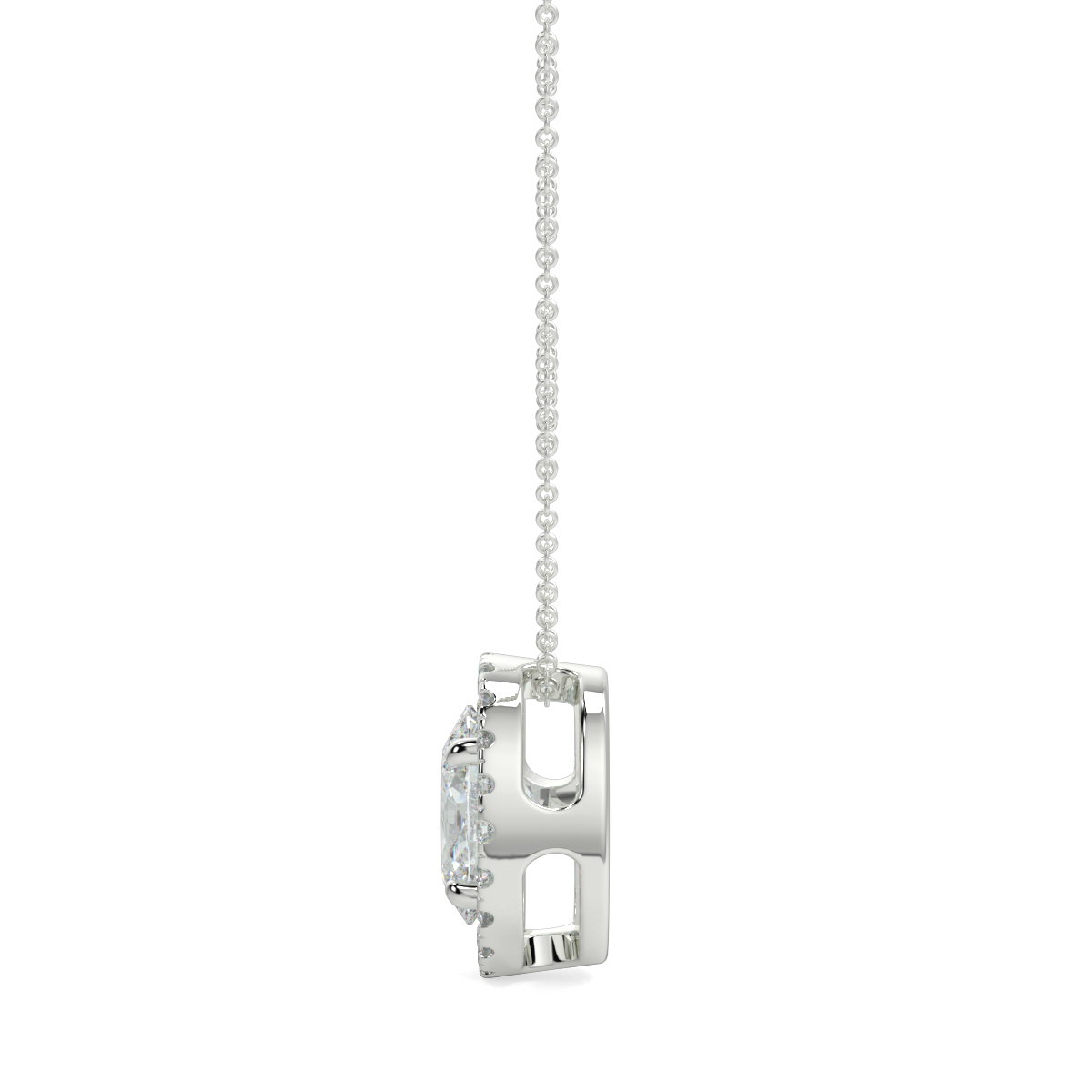 Halo Diamond Pendant