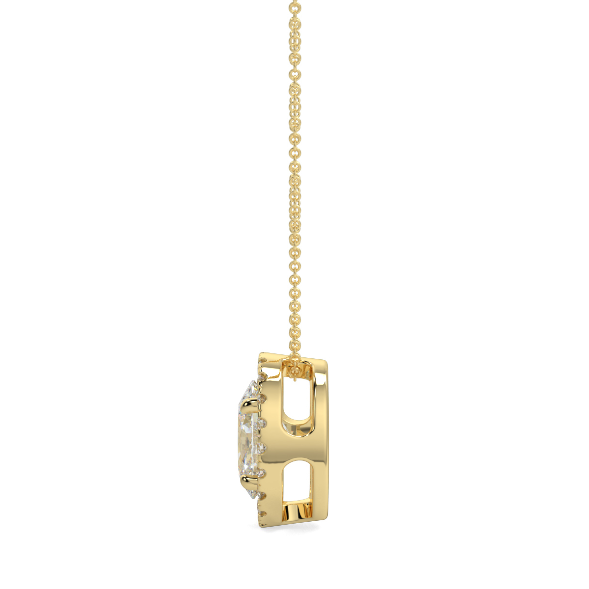 Halo Diamond Pendant
