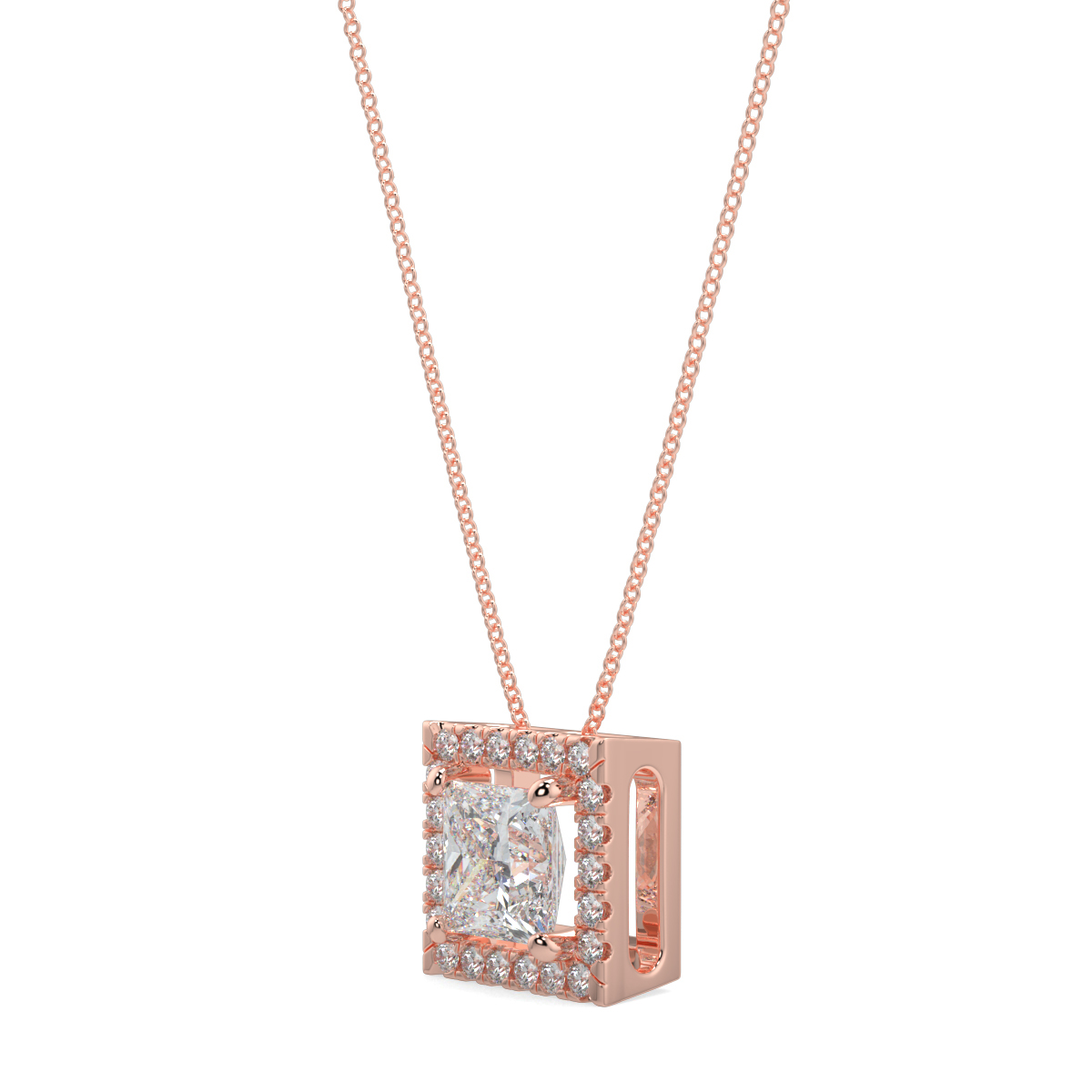 Halo Diamond Pendant