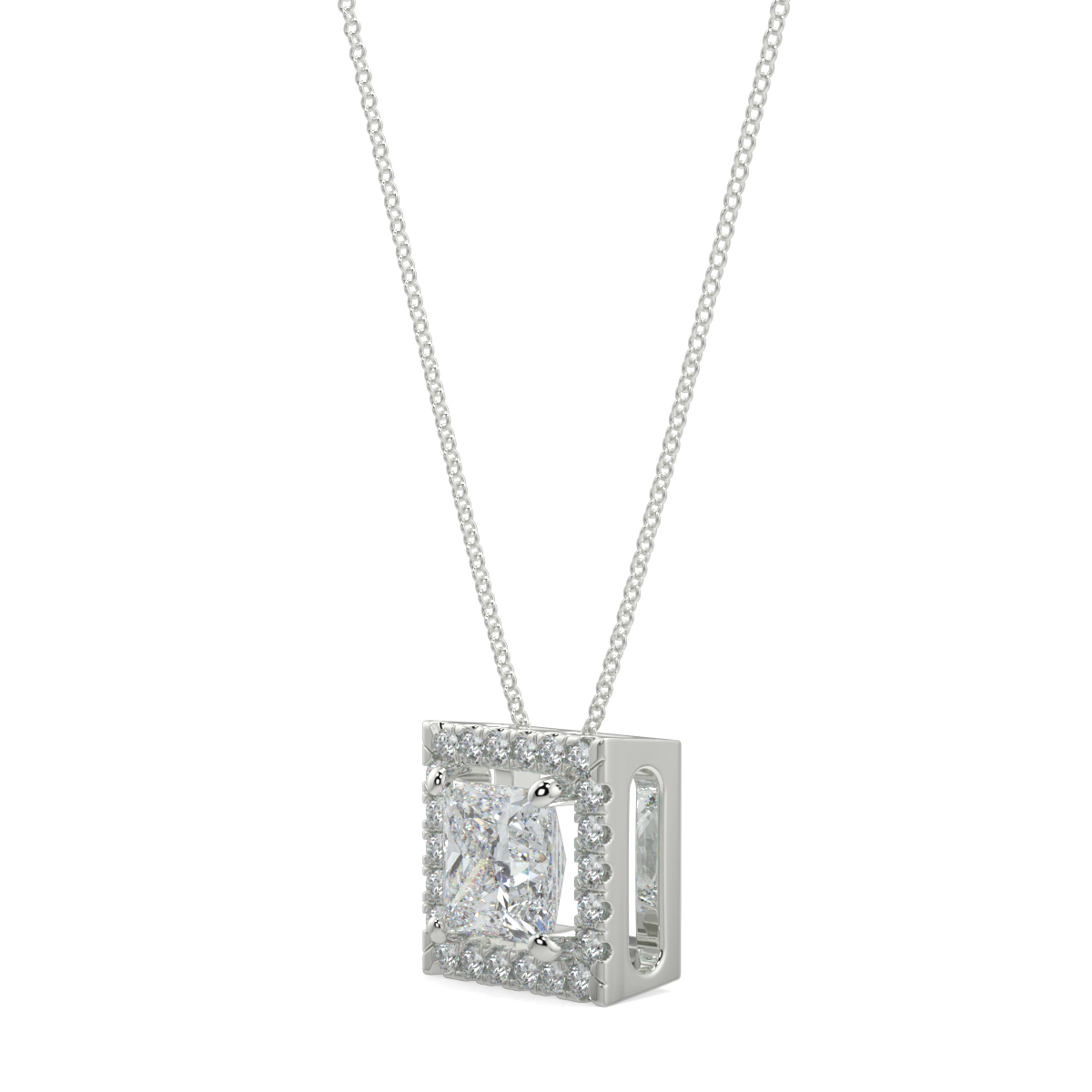 Halo Diamond Pendant