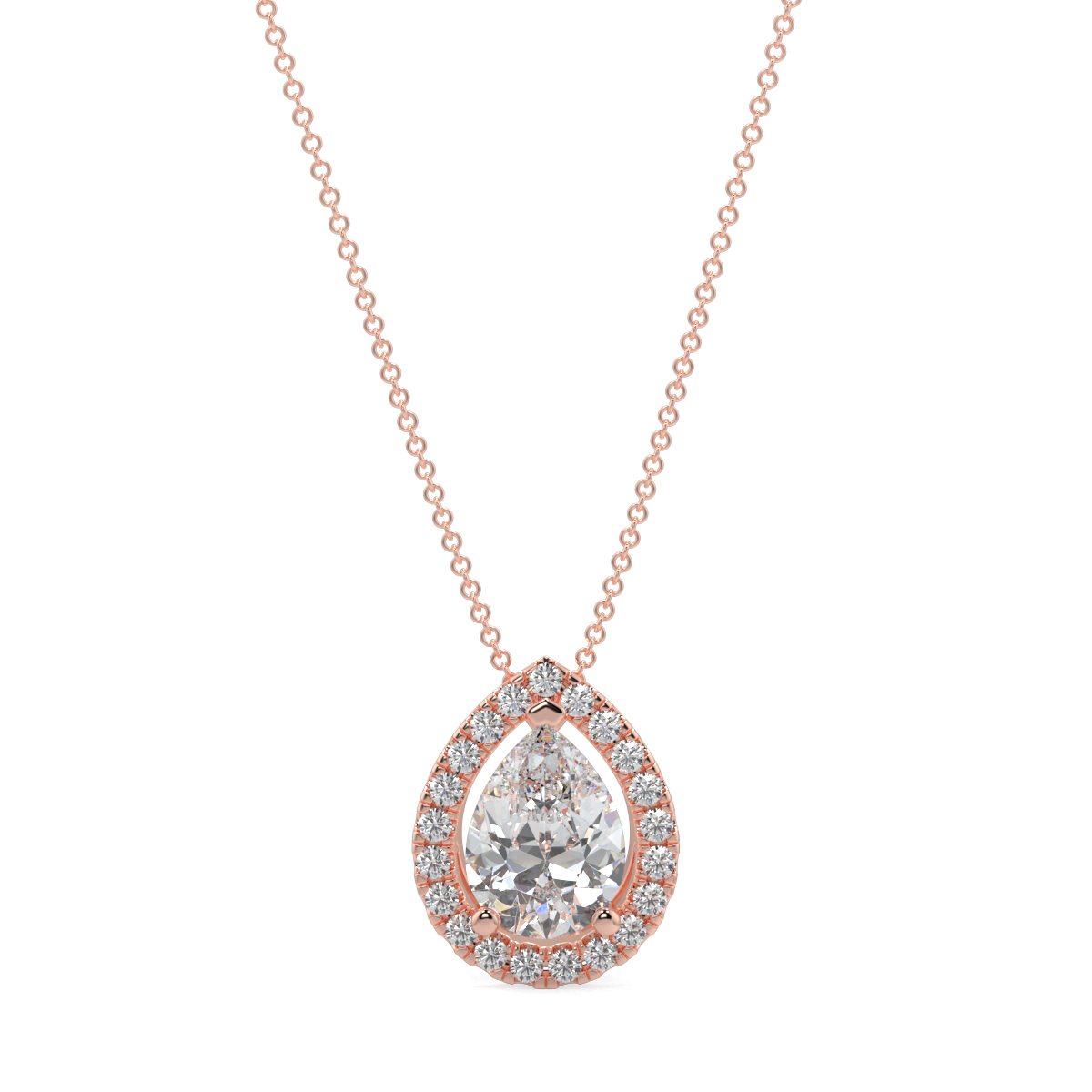 Halo Diamond Pendant