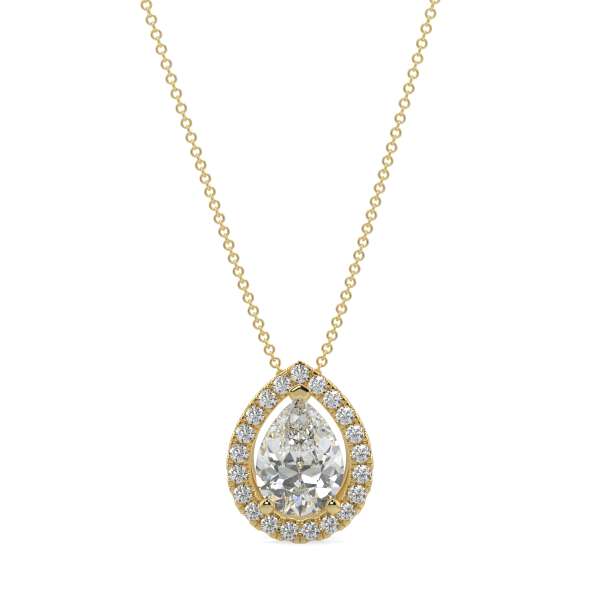 Halo Diamond Pendant