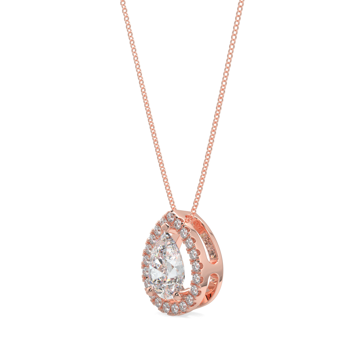 Halo Diamond Pendant