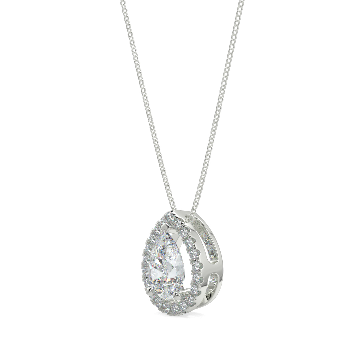 Halo Diamond Pendant