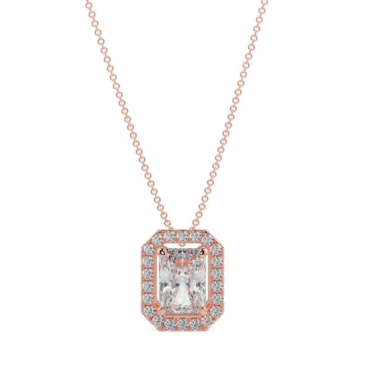 Halo Diamond Pendant