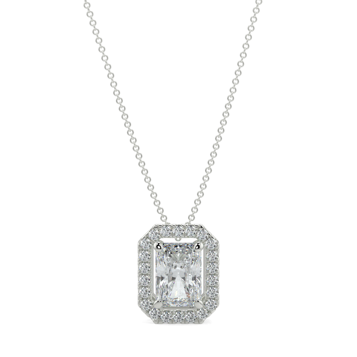 Halo Diamond Pendant