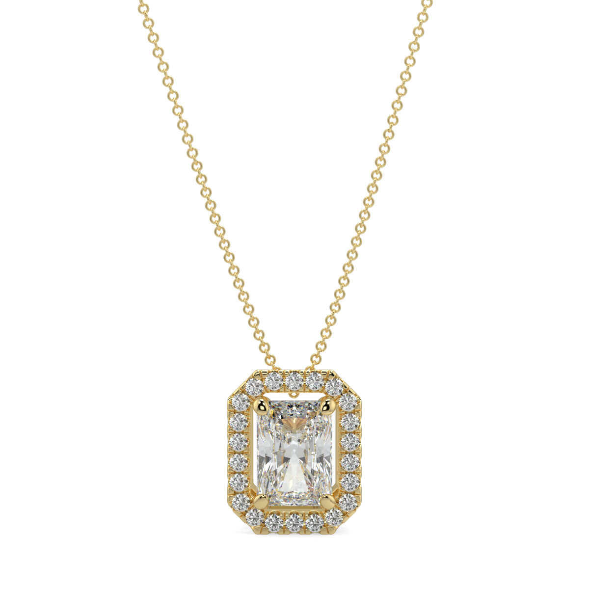 Halo Diamond Pendant
