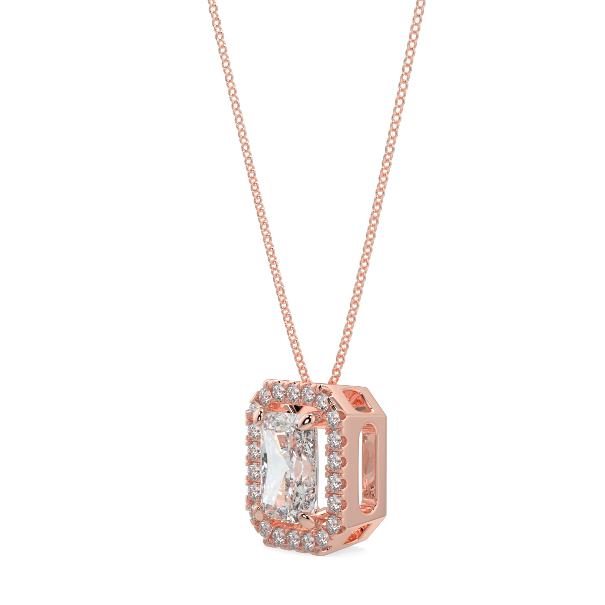 Halo Diamond Pendant