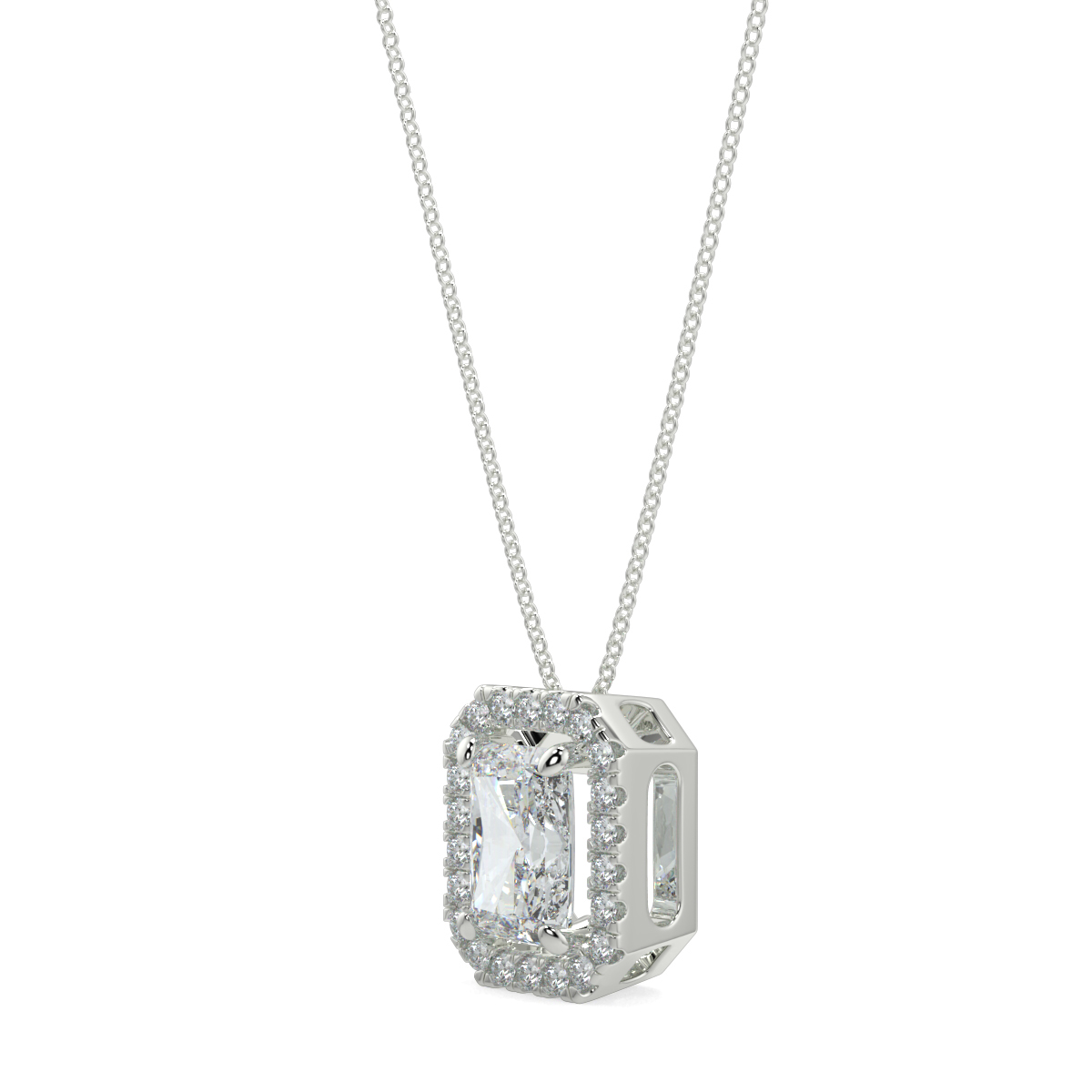 Halo Diamond Pendant